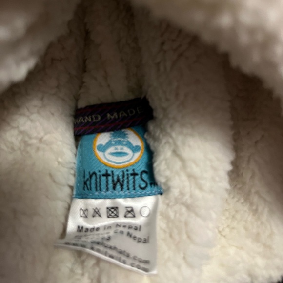 NWT Knitwits Handmade Elmo from Sesame Street Baby Earflap Hat with Velcro Close - Picture 6 of 7